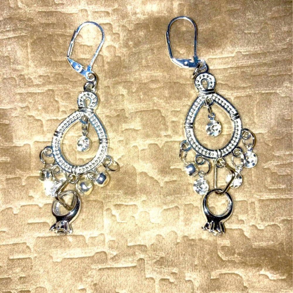 Engagement ring earrings